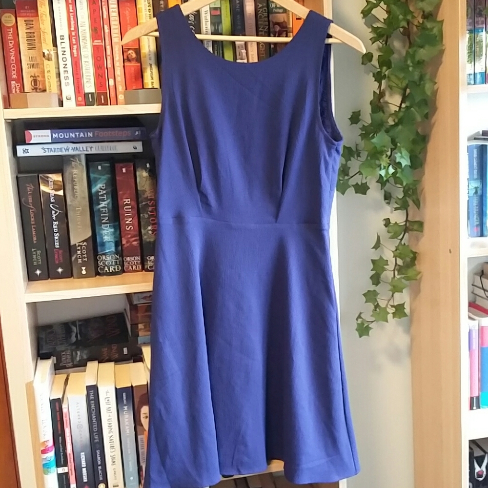 Forever 21 | Purple-blue dress with lace back